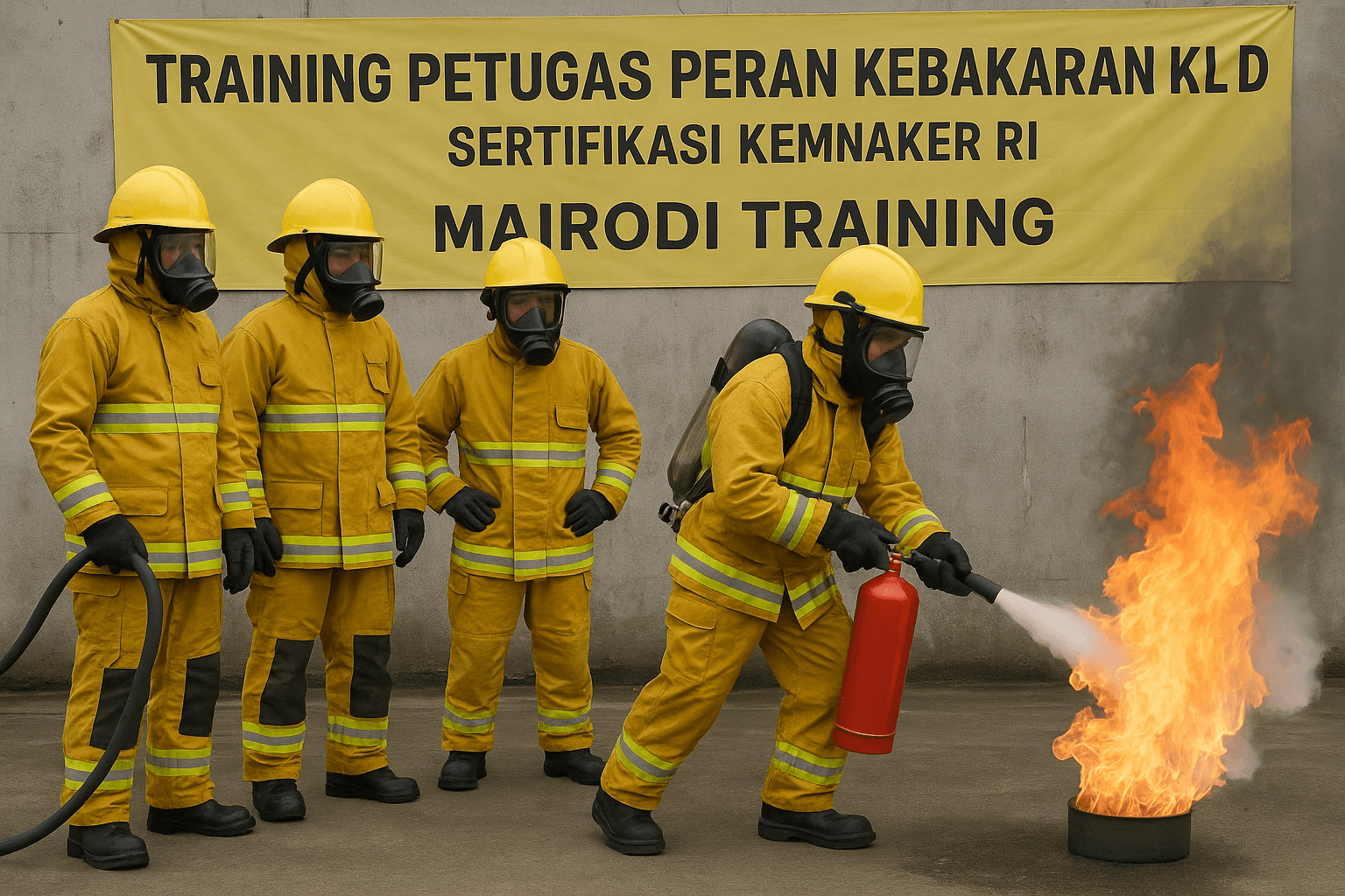 Training Petugas Peran Kebakaran Kelas D