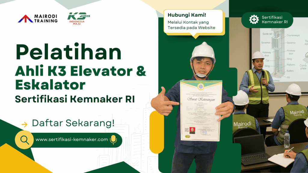 pelatihan ahli k3 elevator dan eskalator