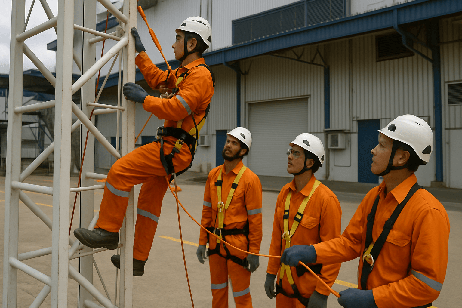 Training Tenaga Kerja Pada Ketinggian Tingkat 2