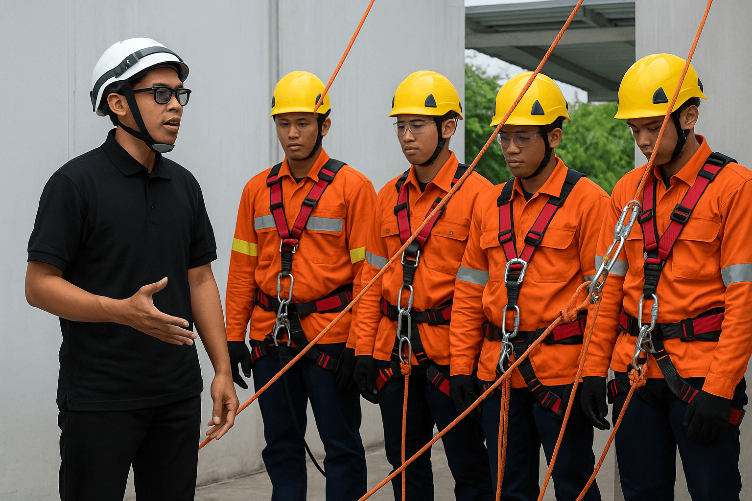 Training Tenaga Kerja Pada Ketinggian Tingkat 3