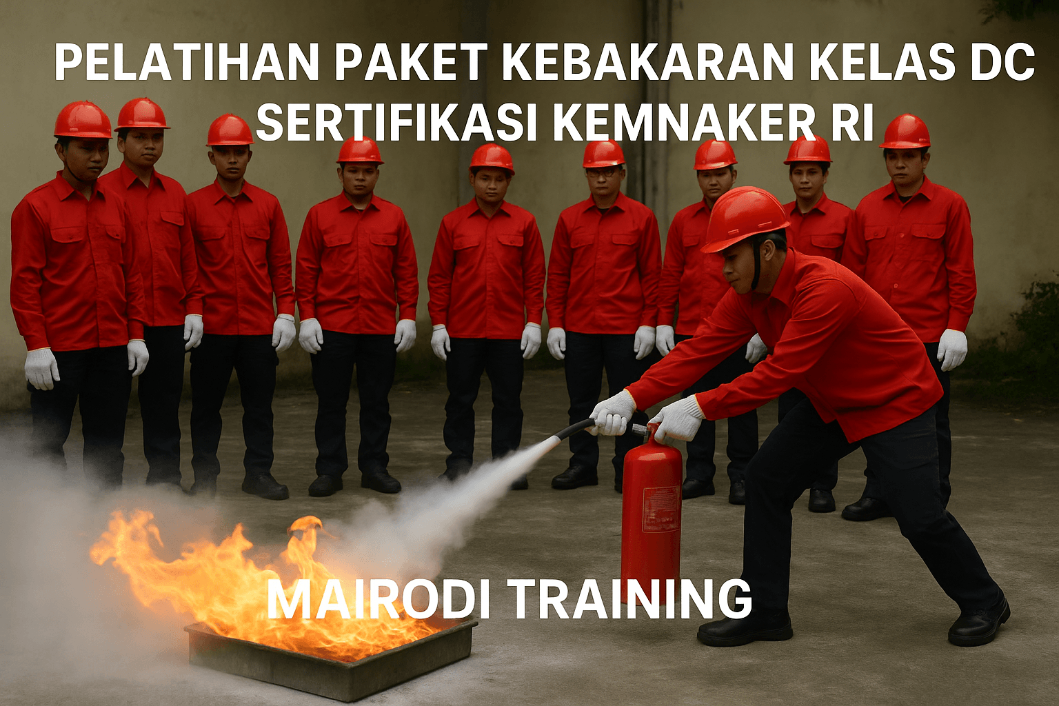 Pelatihan Paket Kebakaran Kelas DC