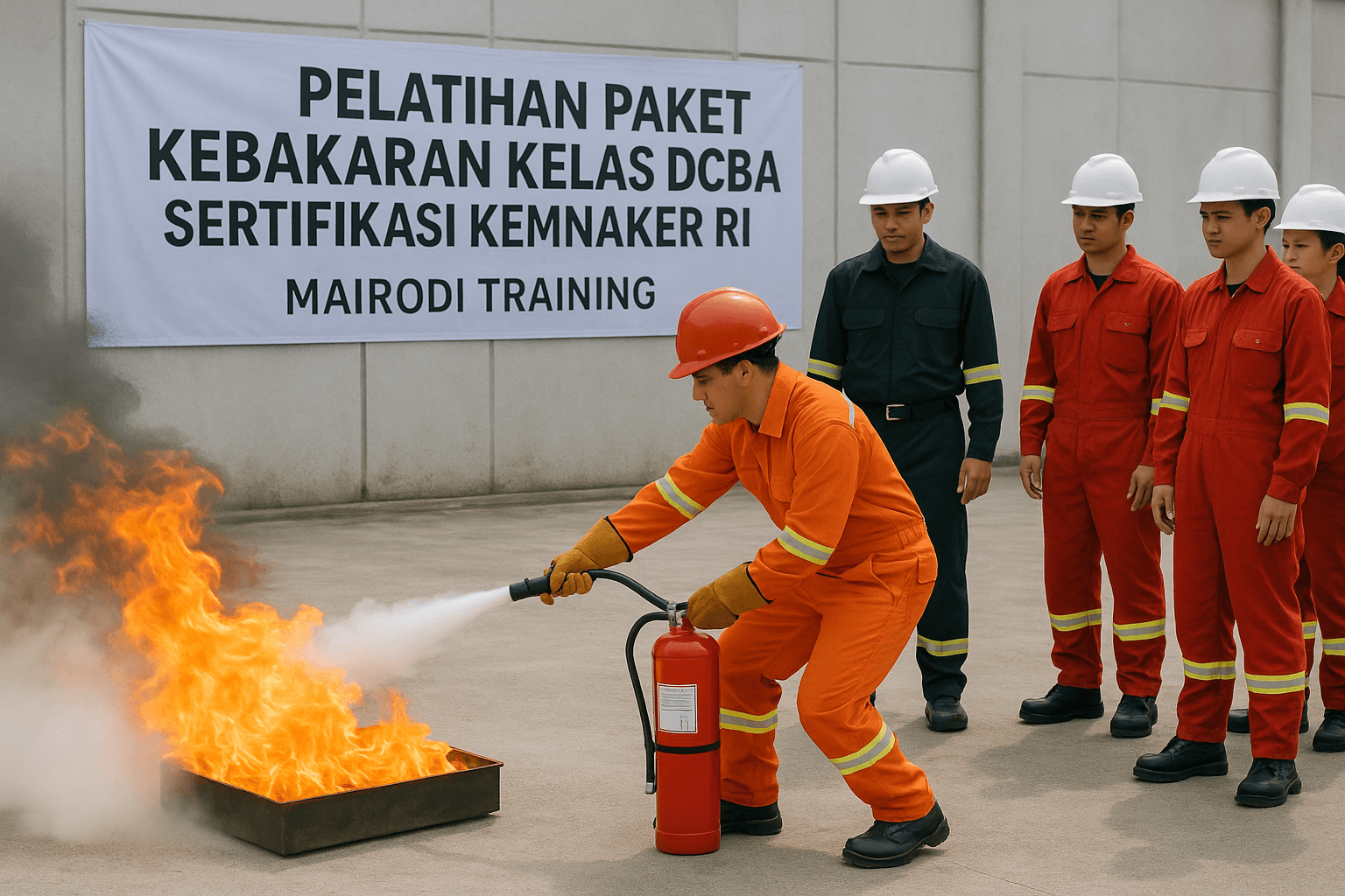Pelatihan Paket Kebakaran Kelas DCBA
