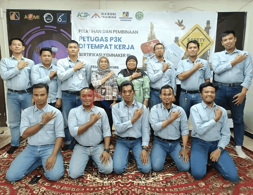 dokumentasi training petugas p3k sertifikasi kemnaker