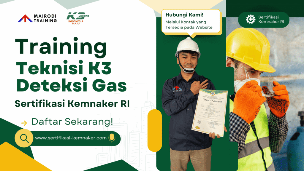 teknisi k3 deteksi gas training sertifikasi kemnaker