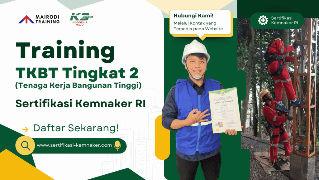 training tkbt tingkat 2 sertifikasi kemnaker