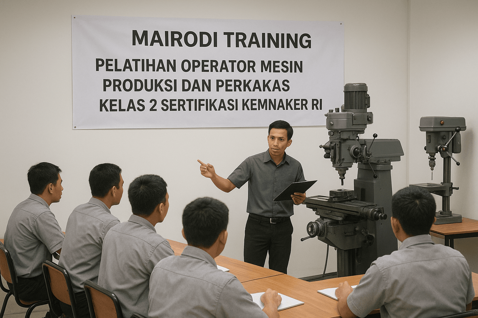 Pelatihan Operator Mesin Produksi dan Perkakas Kelas 2