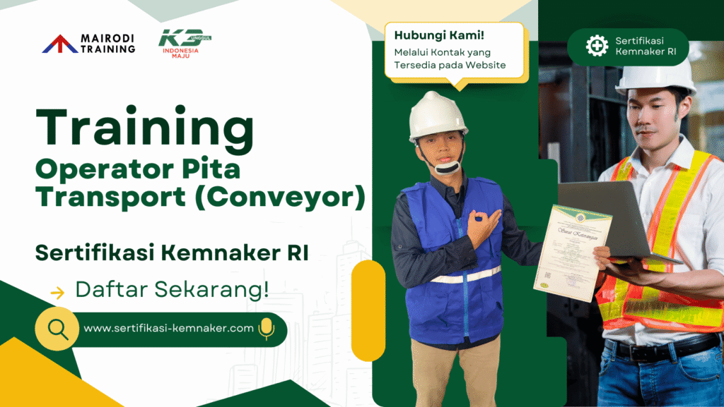 training operator pita transport - sertifikasi kemnaker