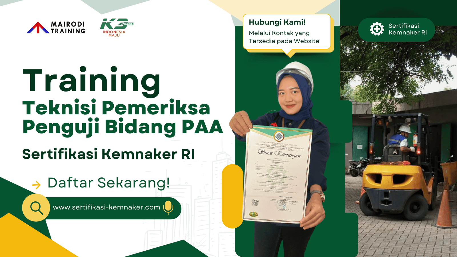 training teknisi pesawat angkat angkut - sertifikasi kemnaker