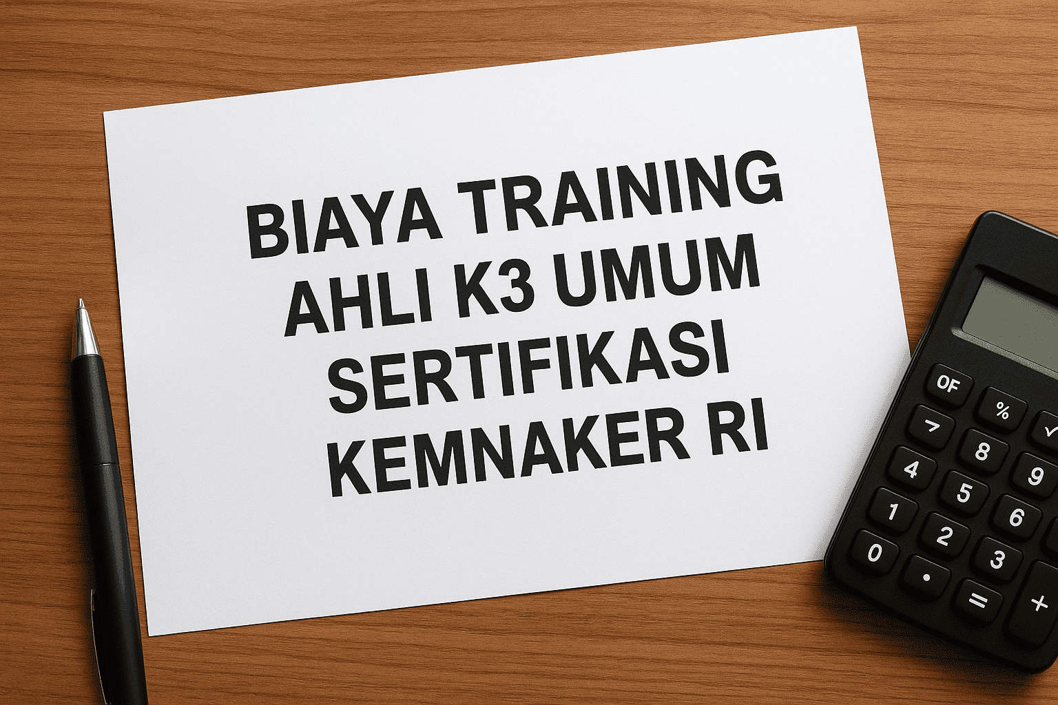 Biaya Training Ahli K3 Umum