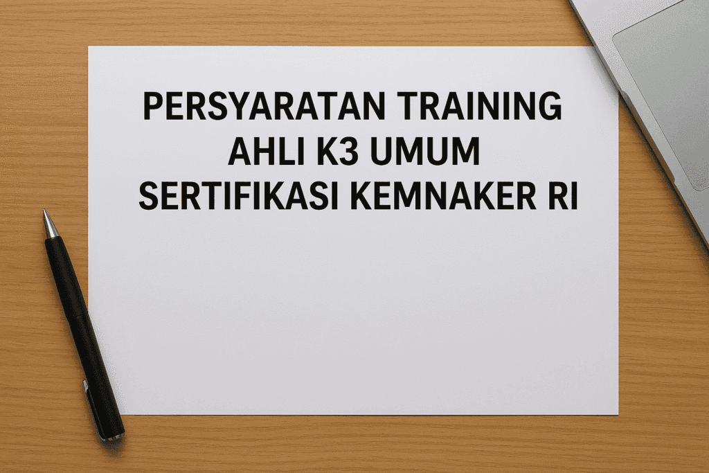 Persyaratan Training Ahli K3 Umum