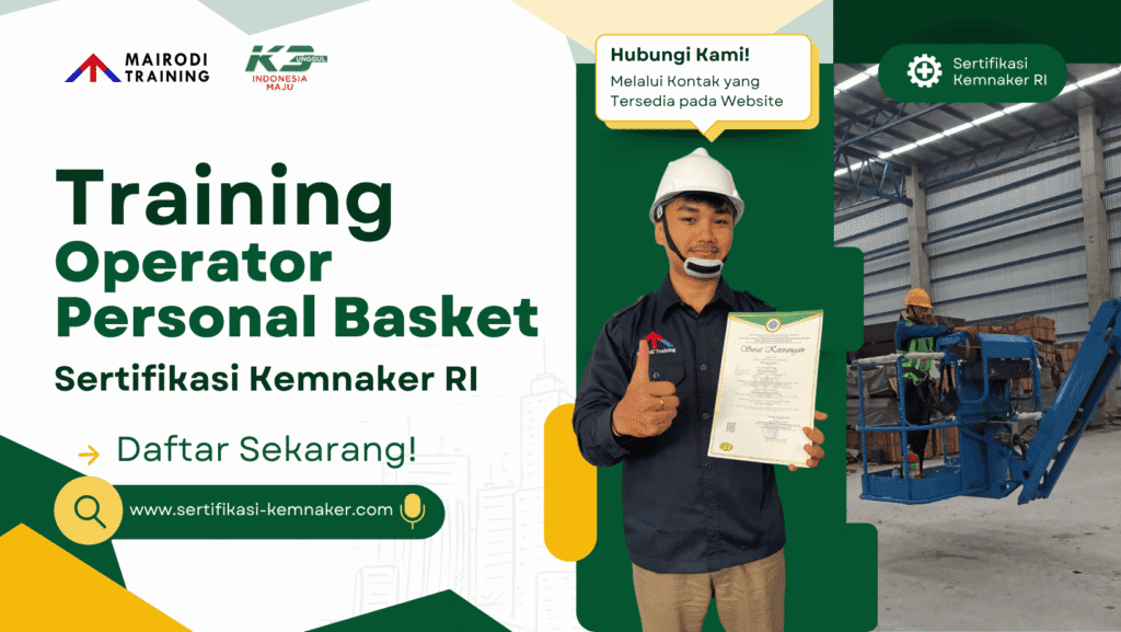 training operator personal basket sertifikasi kemnaker