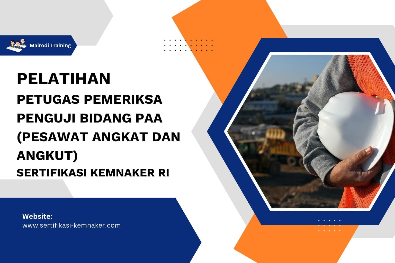 Pelatihan Petugas Pemeriksa Penguji Bidang PAA (Pesawat Angkat Dan Angkut) Sertifikasi Kemnaker