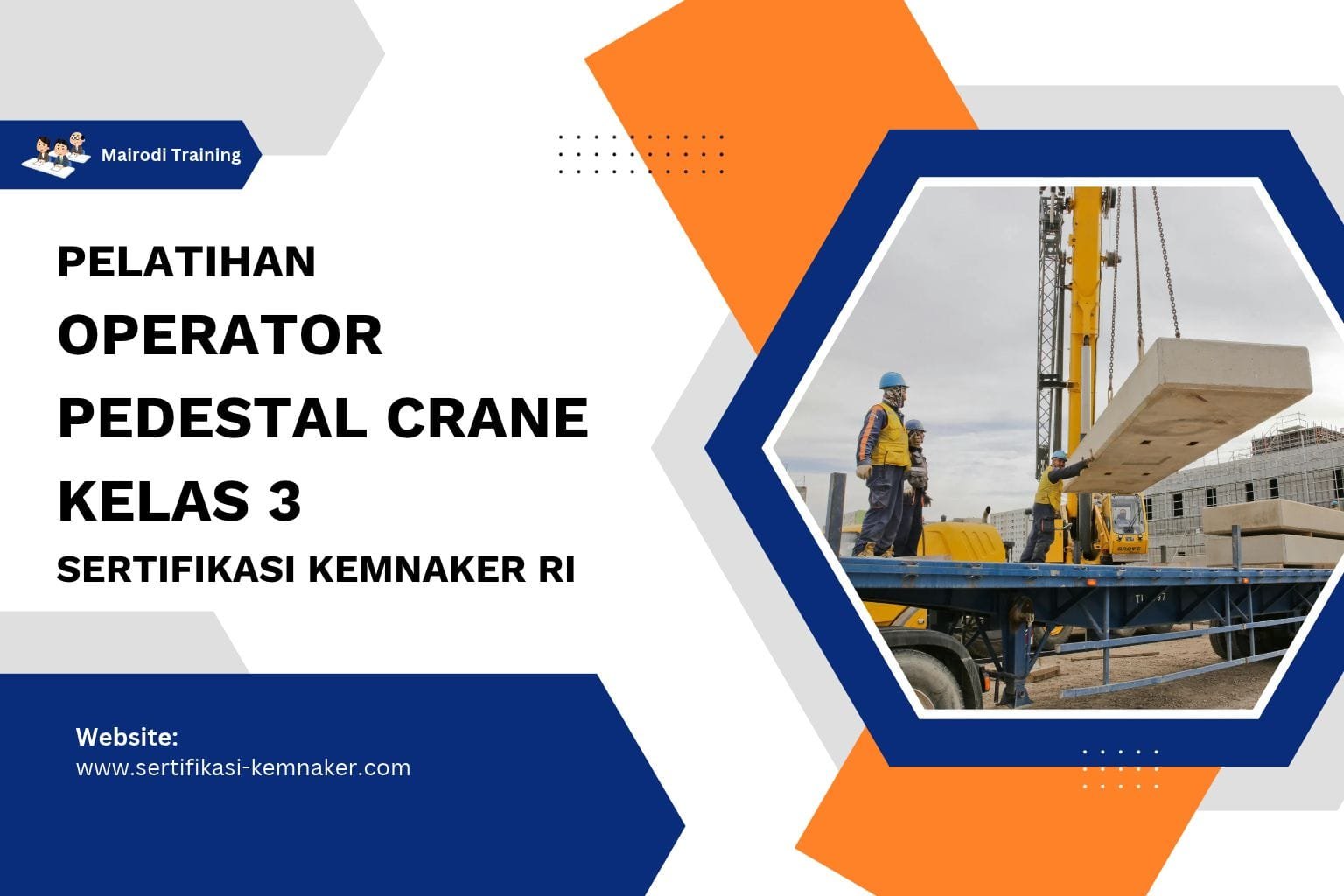 Pelatihan Operator Pedestal Crane Kelas 3 Sertifikasi Kemnaker RI